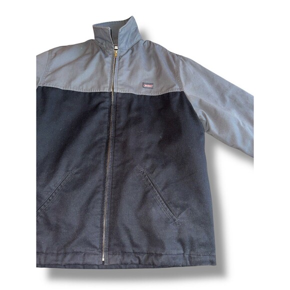 Dickies Work Jacket Mens XL Gray Workwear Mechanic Full Zip Canvas Utility 90s - Picture 11 of 16